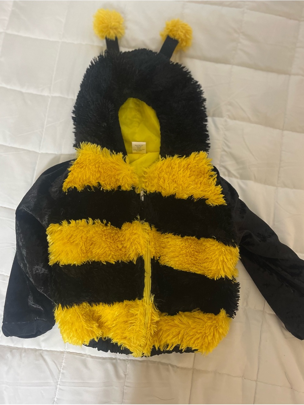 Kids Bumblebee Hooded Jacket - Yellow & Black